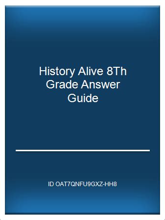 HISTORY ALIVE 8TH GRADE WORKBOOK ANSWERS Ebook Doc